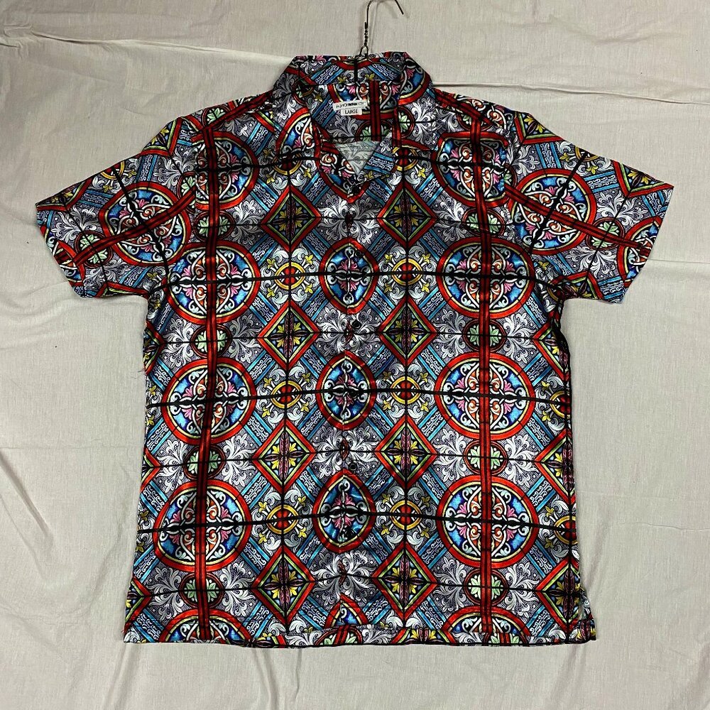 Stained Glass Button Up - Fashion Nova